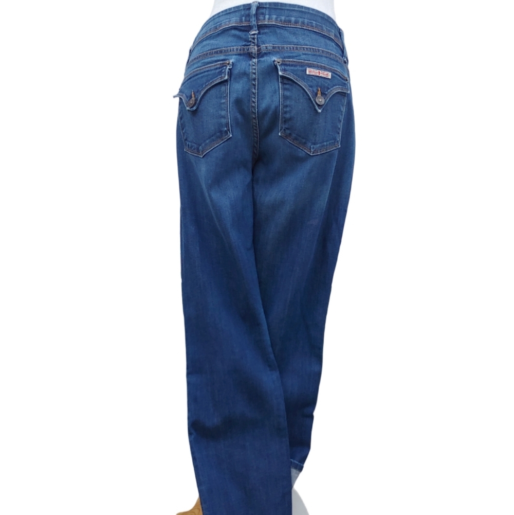 Hudson Flap Pocket Bootleg Blue Jeans Mid Wash Denim Women's size 30 - Picture 14 of 17